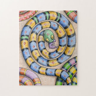 Das Alphabet-Schlangen-Puzzlespiel von Kunst Denis Puzzle