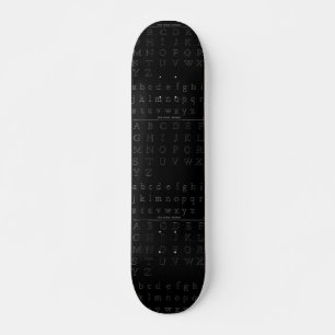 Das Alphabet-Skateboard Skateboard