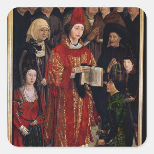 Das Altarstück von St. Vincent Quadratischer Aufkleber