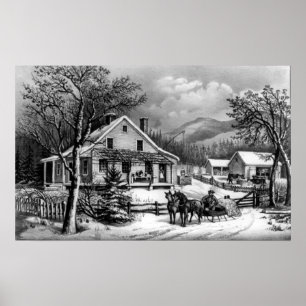 Das alte Bauernhaus - 1872 Poster