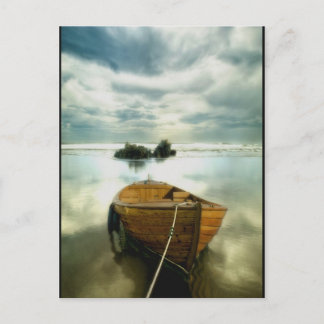 Das alte Boot Postkarte