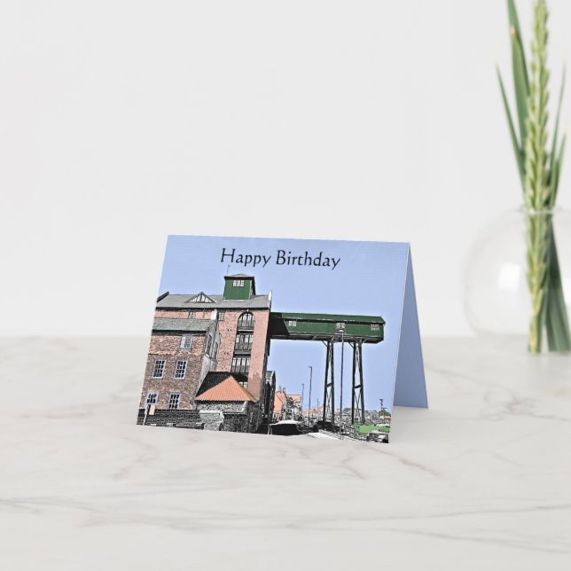 Das alte Granary Wells neben der Norfolk Karte (Vorderseite)