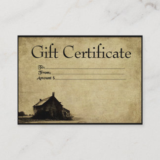Das alte Heimatgut - Geschenkgutschein Karten