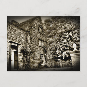 Das alte Landhaus (s/w) Postkarte