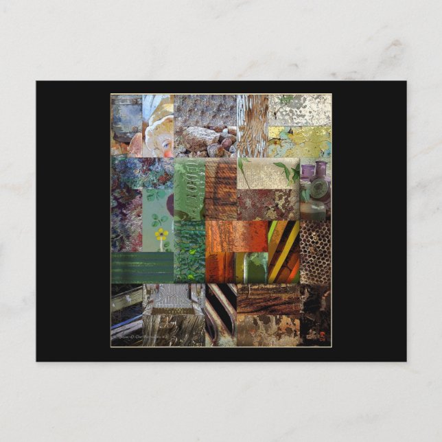 Das alte Patchwork-Sortiment für Heimwerker Postkarte (Vorderseite)