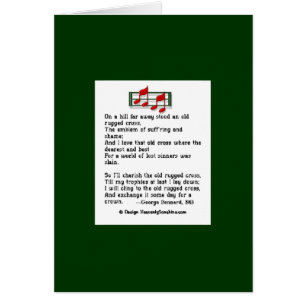 Das alte schroffe Kreuz