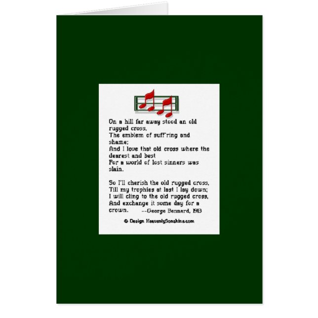 Das alte schroffe Kreuz (Vorne)