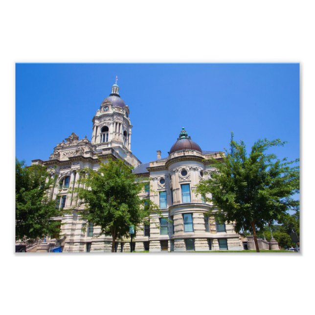 Das alte Vanderburgh-Landkreis-Courthouse Fotodruck (Vorne)