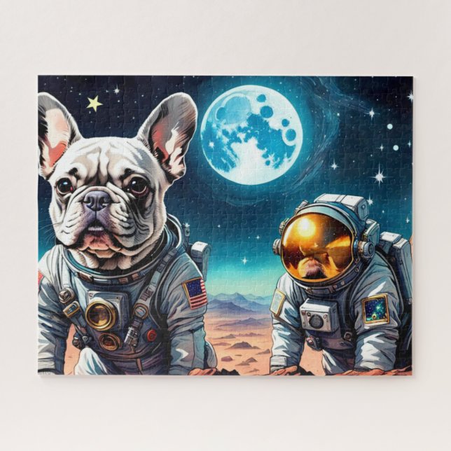 DAS ALTER DES STAHLFRANZÖSISCHEN BULLDOGS 3 PUZZLE (Horizontal)