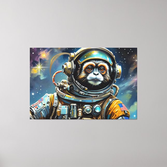 DAS ALTER DES STAHLTAMARIN-MONKEY 3 LEINWANDDRUCK (Vorderseite)