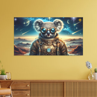 DAS ALTER VON STAHL-KOALA 4 LEINWANDDRUCK