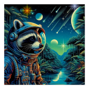 DAS ALTER VON STAHL-NÖRDLICHER RAKKOON 5 POSTER