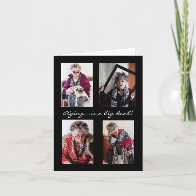 Das Altern ist eine große Deal-Karte Karte (Vorderseite)