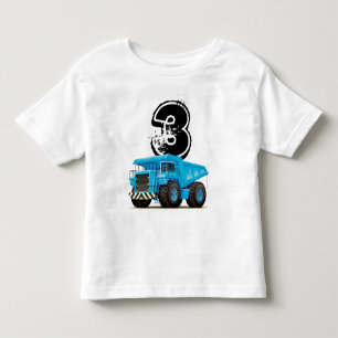 Das Alters-Kipper-LKW-3. Geburtstag des Kindes Kleinkind T-shirt