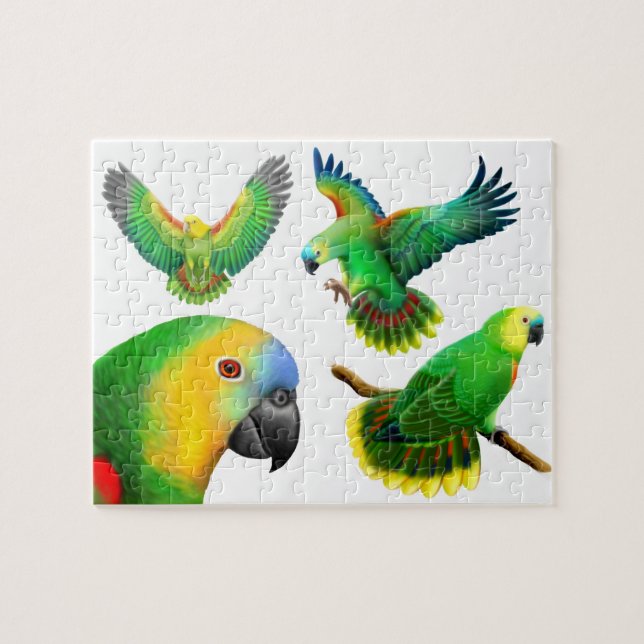 Das Amazonas-Papageien-Puzzlespiel Puzzle (Horizontal)
