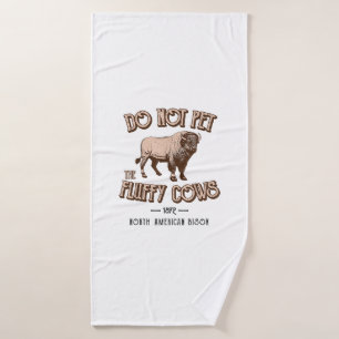 Das amerikanische Bison Buffalo von den flauschige Badehandtuch