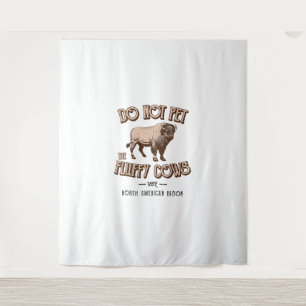 Das amerikanische Bison Buffalo von den flauschige Wandteppich