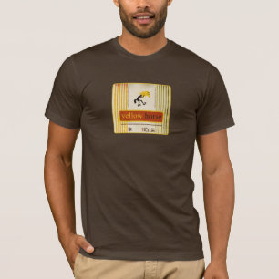 Das amerikanische Kleid Brown der gelben T-Shirt