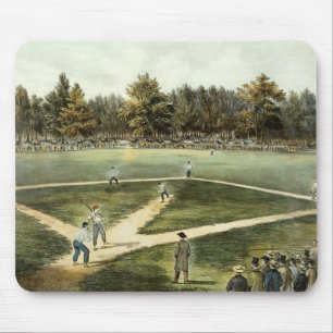 Das amerikanische nationale Spiel des Baseballs Mousepad