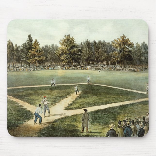 Das amerikanische nationale Spiel des Baseballs Mousepad (Vorne)