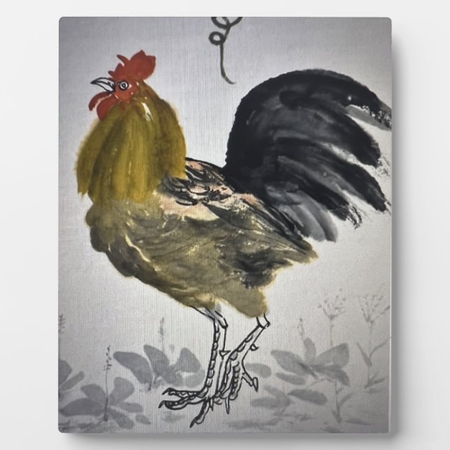 Das amerikanische Rooster Fotoplatte (Vorderseite)