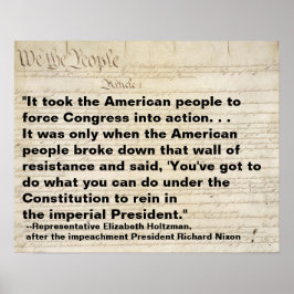 Das amerikanische Volk zwingt den Kongress zum Pro Poster