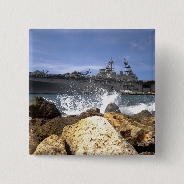 Das Amphibienschiff USS Kearsarge Button (Vorderseite)