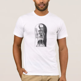 Das anatomische Skelett des Kindes vorne und hinte T-Shirt