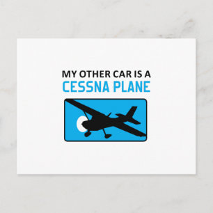 Das andere Auto ist Cessna Postkarte