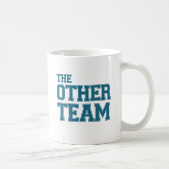 Das andere Team (blau) Kaffeetasse (Rechts)