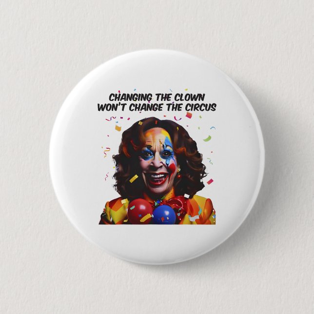 Das Ändern des Clowns ändert den Circus Kamala nic Button (Vorderseite)