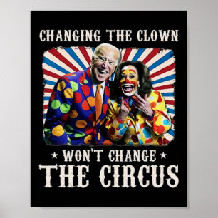 Das Ändern des Clowns ändert den Circus Kamala nic Poster
