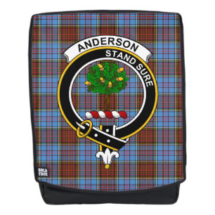 Das Anderson Modern Clan Crest Tartan Karo Rucksack