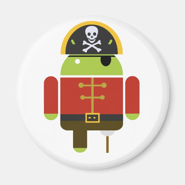 Das Android Pirate Magnet (Vorne)