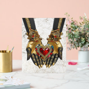 Das Angebot - Herz in den Händen Acrylschild