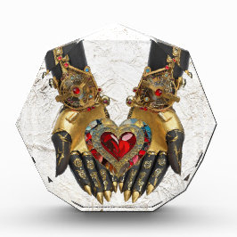 Das Angebot - Herz in den Händen Fotoblock