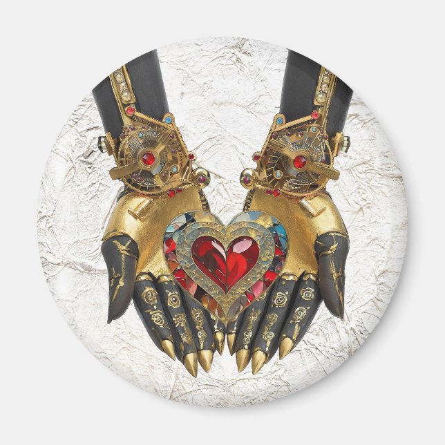 Das Angebot - Herz in den Händen Magnet (Vorne)