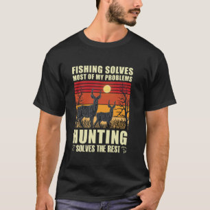Das Angeln löst die meisten meiner Probleme mit de T-Shirt