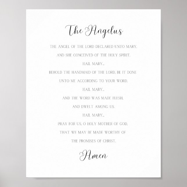 Das Angelus-Gebet Poster (Vorne)