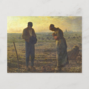 Das Angelus Jean Francois Millet Postkarte