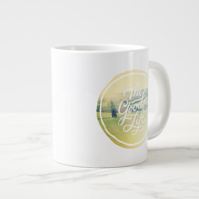 Das angenehme Leben 2 Jumbo-Tasse (Vorderseite Rechts)