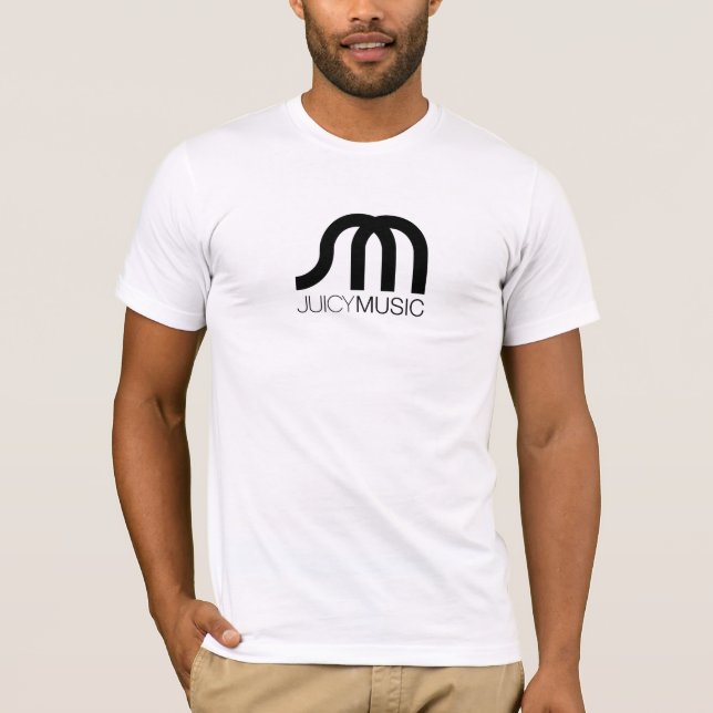 Das angepasste T-Shirt SAFTIGER MUSIK Männer (Vorderseite)