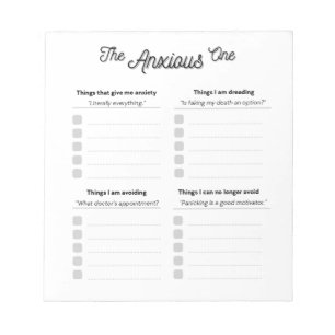 Das ängstliche Notizblock