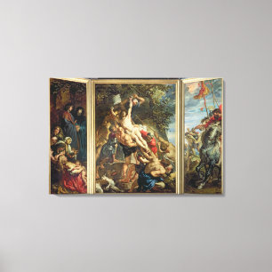 Das Anheben des Kreuzes, 1610-11 (Öl auf Platte) Leinwanddruck