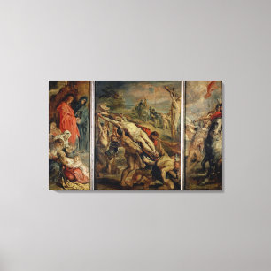Das Anheben des Kreuzes, bis 1609-10 gemalt ( Leinwanddruck