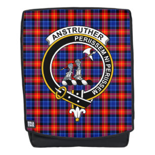 Das Anstruther Clan Wappen Tartan Plaid Rucksack