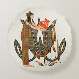 Das antike Aquarius Rundes Kissen