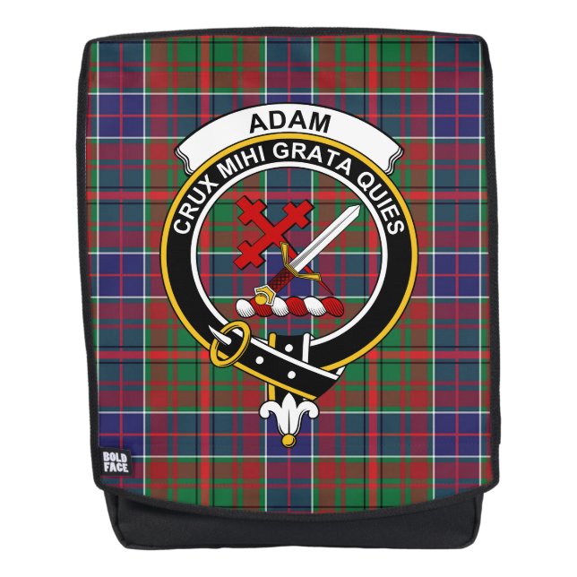 Das antike Clan Wappen Tartan Plai Rucksack (Vorderseite)