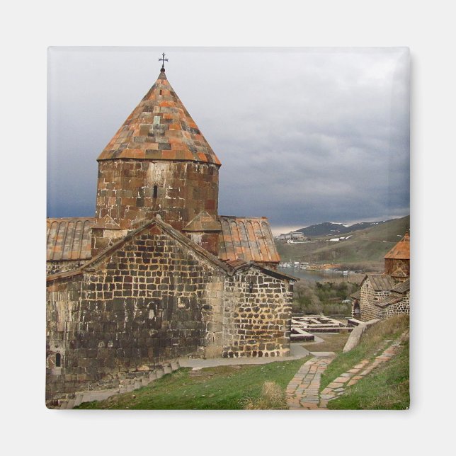 Das antike Kloster Sevanavank Magnet (Vorne)
