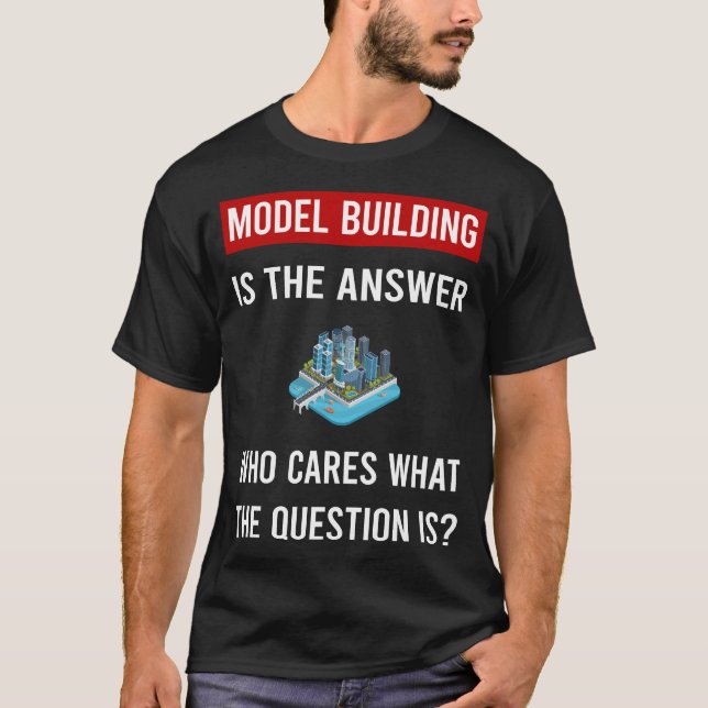 Das Antwortmodell-Gebäude T-Shirt (Vorderseite)